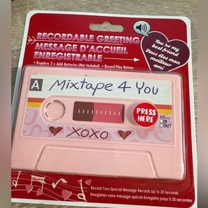 Pink Recordable Greeting Card